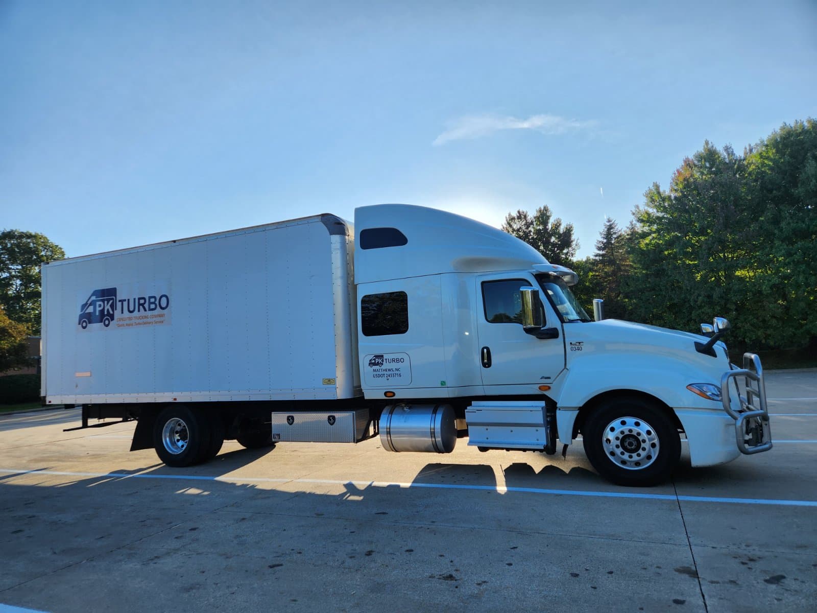 PK Turbo truck on highway