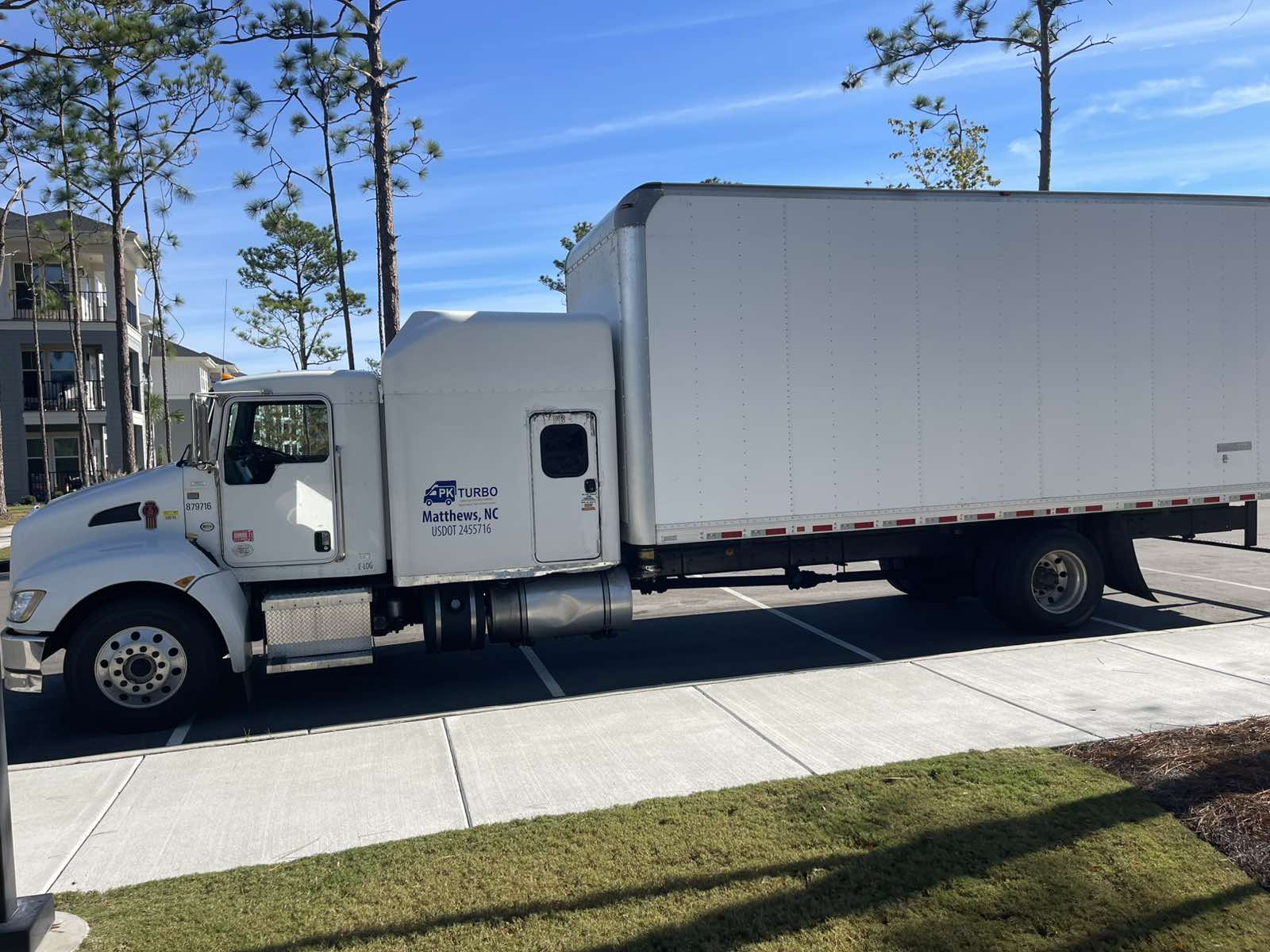 PK Turbo truck on city street