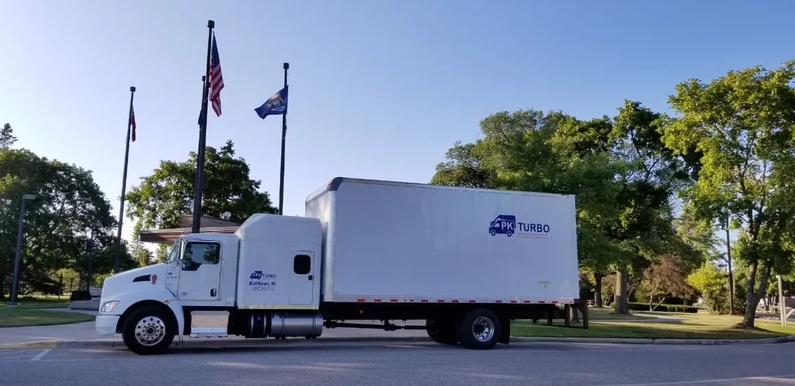 PK Turbo truck on the road